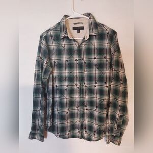 Aeropostale Flannels, Men's Green/Black/Grey Plaid, Aeropostale Flannel,Sz Small
